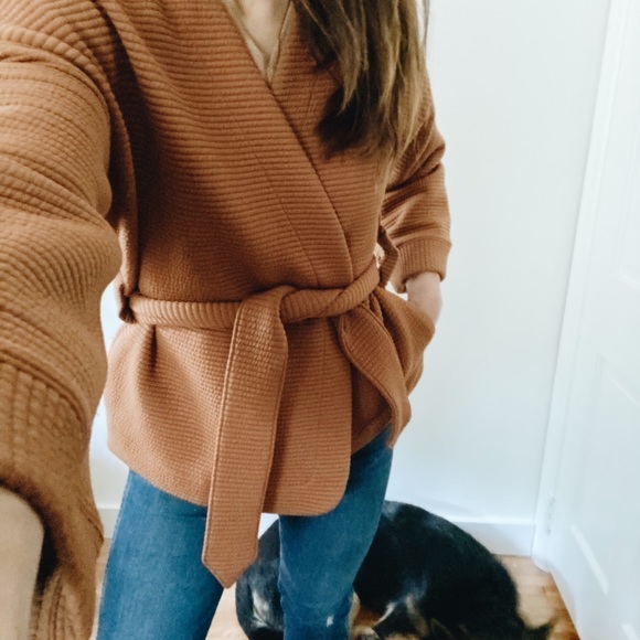 texture and thread wrap jacket